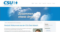 Desktop Screenshot of csu-bad-abbach.de