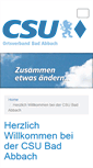 Mobile Screenshot of csu-bad-abbach.de