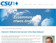 Tablet Screenshot of csu-bad-abbach.de